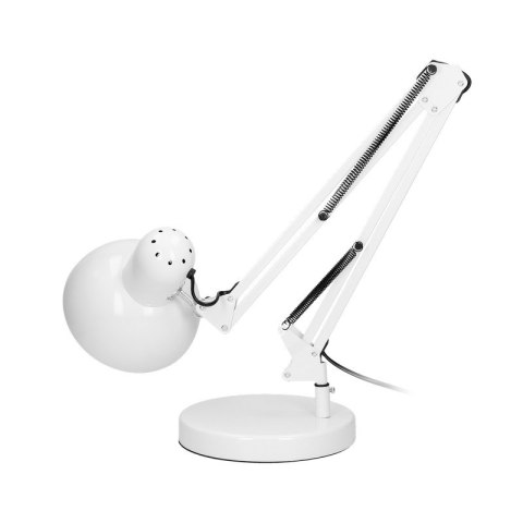 VIRONE LAMPA BIURKOWA DEON 60W E27 WYSOKA, STAL, BIAŁA VIRONE LAMPA BIURKOWA DEON 60W E27 WYSOKA, STAL, BIAŁA