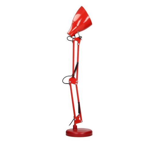 VIRONE LAMPA BIURKOWA DIAN 60W E27 STAL, CZERWONA VIRONE LAMPA BIURKOWA DIAN 60W E27 STAL, CZERWONA