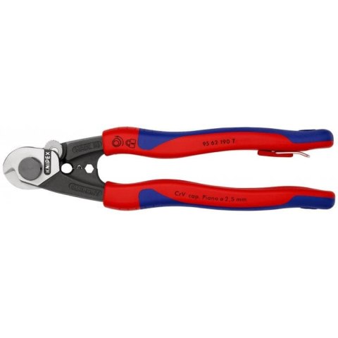 KNIPEX NOŻYCE DO LIN STALOWYCH KUTE 190MM. KNIPEX NOŻYCE DO LIN STALOWYCH KUTE 190MM.