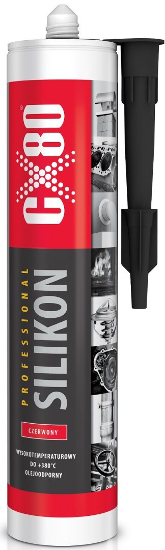 CX-80 SLIKON PROFESSIONAL CZERWONY WYSOKOTEMPERATUROWY 310ML CX-80 SLIKON PROFESSIONAL CZERWONY WYSOKOTEMPERATUROWY 310ML