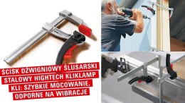 BESSEY ZESTAW ŚCISKÓW DŹWIGNIOWY SZYBKOMOCUJĄCY LEKKI KLIKLAMP