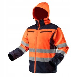 NEO KURTKA SOFTSHELL Z KAPTUREM POMARAŃCZOWA, ROZMIAR XXL