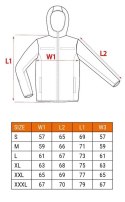 NEO KURTKA SOFTSHELL Z KAPTUREM POMARAŃCZOWA, ROZMIAR XXL
