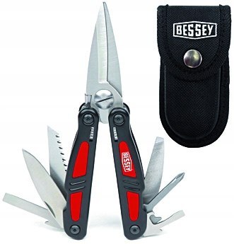 BESSEY NARZĘDZIE WIELOFUNKCYJNE Z DUŻYMI NOŻYCAMI, ETUI BESSEY NARZĘDZIE WIELOFUNKCYJNE Z DUŻYMI NOŻYCAMI, ETUI