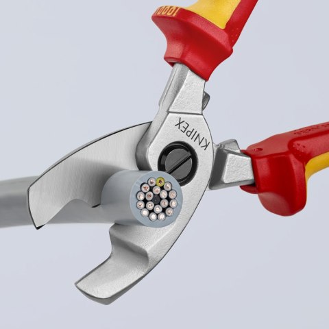 KNIPEX NOŻYCE DO KABLI IZOLOWANE PODWÓJNE OSTRZE 200MM KNIPEX NOŻYCE DO KABLI IZOLOWANE PODWÓJNE OSTRZE 200MM