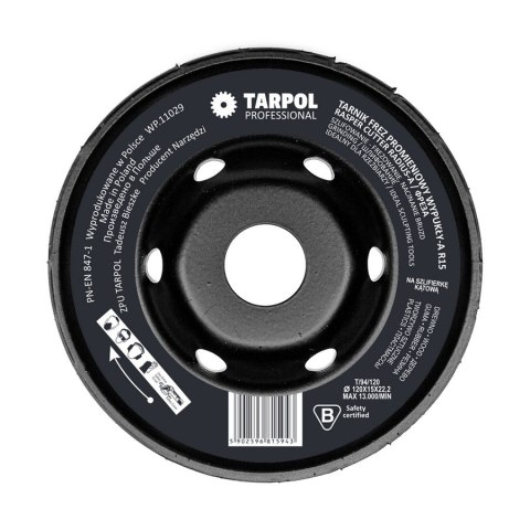 TARPOL TARNIK FREZ PROMIENIOWY T-94 R15 WYPUKŁY-A 120MM TARPOL TARNIK FREZ PROMIENIOWY T-94 R15 WYPUKŁY-A 120MM