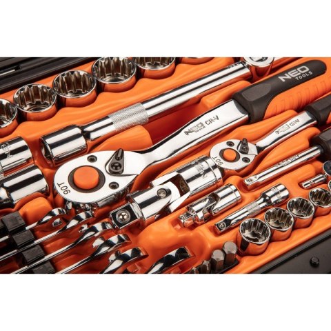NEO ZESTAW KLUCZY NASADOWYCH 1/2'' 1/4'' 71SZT NEO ZESTAW KLUCZY NASADOWYCH 1/2'' 1/4'' 71SZT
