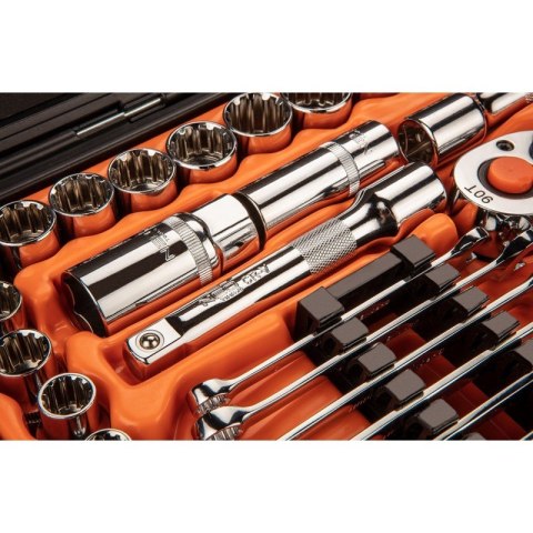 NEO ZESTAW KLUCZY NASADOWYCH 1/2'' 1/4'' 71SZT NEO ZESTAW KLUCZY NASADOWYCH 1/2'' 1/4'' 71SZT