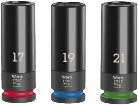 WERA ZESTAW KLUCZY NASADOWYCH 1/2'' WHEEL IMPAKTOR C SET 1, 3SZT. WERA ZESTAW KLUCZY NASADOWYCH 1/2'' WHEEL IMPAKTOR C SET 1, 3SZT.