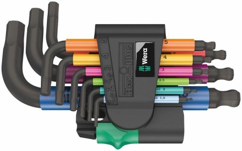 WERA ZESTAW KLUCZY TRZPIENIOWYCH 950/9 HEX-PLUS MULTICOLOUR WERA ZESTAW KLUCZY TRZPIENIOWYCH 950/9 HEX-PLUS MULTICOLOUR