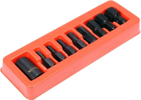 YATO ZESTAW UDAROWYCH KLUCZY TRZPIENIOWYCH HEX 1/2'' YATO ZESTAW UDAROWYCH KLUCZY TRZPIENIOWYCH HEX 1/2''