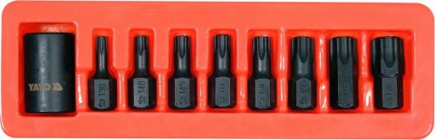 YATO ZESTAW UDAROWYCH KLUCZY TRZPIENIOWYCH TORX 1/2'' YATO ZESTAW UDAROWYCH KLUCZY TRZPIENIOWYCH TORX 1/2''
