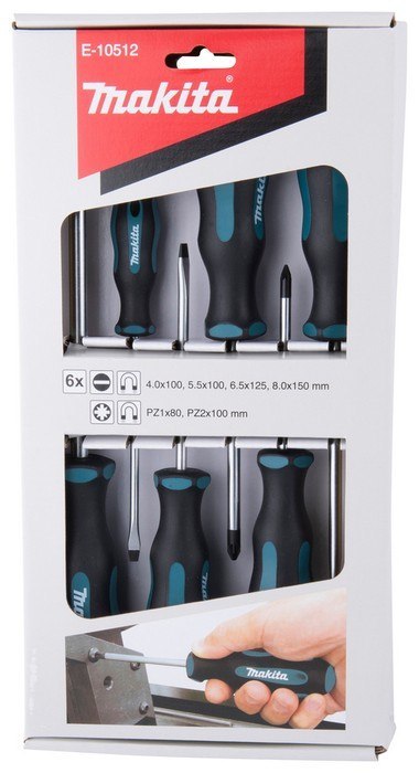 MAKITA ZESTAW WKRĘTAKÓW 6 SZT. SL + PZ MAKITA ZESTAW WKRĘTAKÓW 6 SZT. SL + PZ