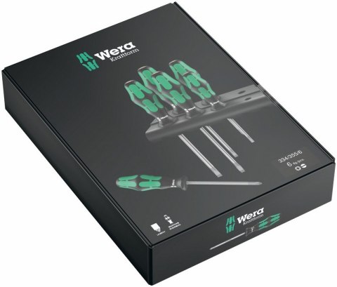WERA ZESTAW WKRĘTAKÓW KRAFTFORM LASERTIP + WIESZAK, 6CZ WERA ZESTAW WKRĘTAKÓW KRAFTFORM LASERTIP + WIESZAK, 6CZ