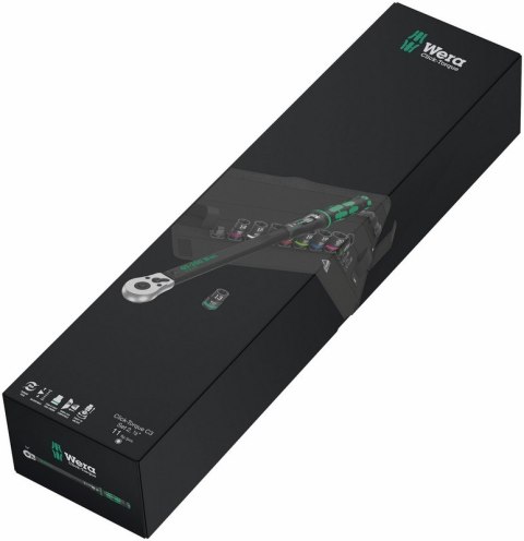 WERA KLUCZ DYNAMOMETRYCZNY CLICK-TORQUE E C 3 SET 2, 40-200NM WERA KLUCZ DYNAMOMETRYCZNY CLICK-TORQUE E C 3 SET 2, 40-200NM