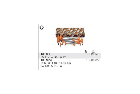 BETA KOMPLET KLUCZY TRZPIENIOWO-KĄTOWYCH TORX 6SZT.10-40MM BETA KOMPLET KLUCZY TRZPIENIOWO-KĄTOWYCH TORX 6SZT.10-40MM