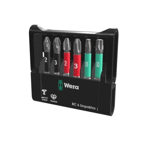 WERA ZESTAW BIT-CHECK 6 IMPAKTOR 1, 6 CZĘŚĆ WERA ZESTAW BIT-CHECK 6 IMPAKTOR 1, 6 CZĘŚĆ