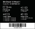 WERA ZESTAW BITÓW BIT-CHECK 12 WOOD 1, 12CZ.