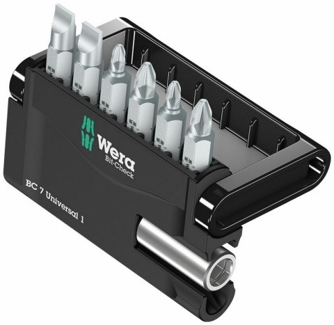 WERA ZESTAW BITÓW BIT-CHECK 7 UNIVERSAL 1, 7CZ. WERA ZESTAW BITÓW BIT-CHECK 7 UNIVERSAL 1, 7CZ.