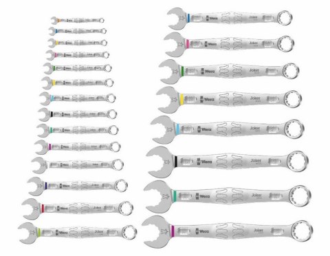 WERA ZESTAW KLUCZY PŁASKO-OCZKOWYCH 6003 JOKER 22 SET 1, 22SZT. WERA ZESTAW KLUCZY PŁASKO-OCZKOWYCH 6003 JOKER 22 SET 1, 22SZT.