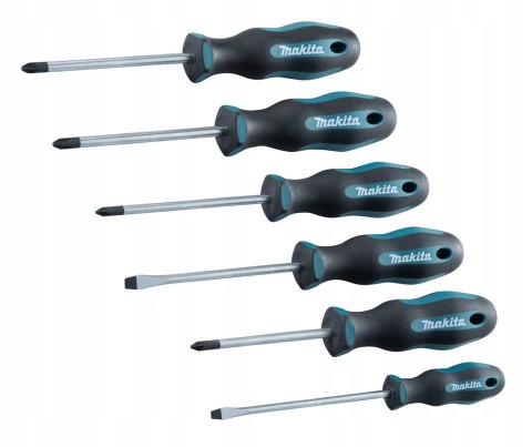 MAKITA ZESTAW WKRĘTAKÓW 6 SZT. SL + PH + PZ MAKITA ZESTAW WKRĘTAKÓW 6 SZT. SL + PH + PZ