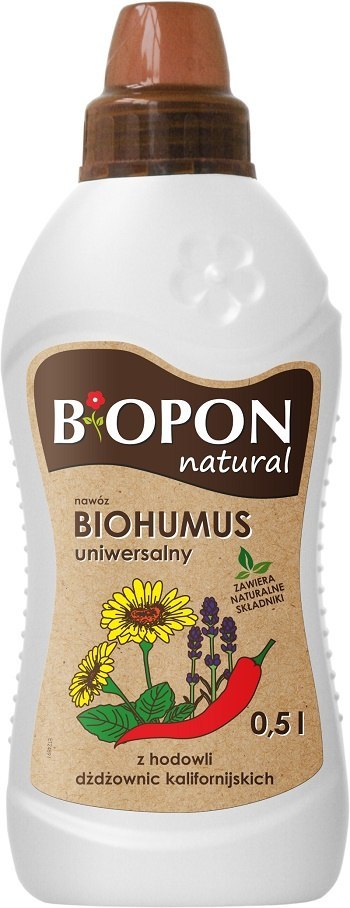 BIOPON BIOHUMUS - NAWÓZ UNIWERSALNY 0.5L. BIOPON BIOHUMUS - NAWÓZ UNIWERSALNY 0.5L.