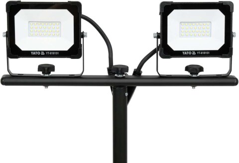 YATO REFLEKTOR SMD LED ZE STOJAKIEM 2*20W 3800LM YATO REFLEKTOR SMD LED ZE STOJAKIEM 2*20W 3800LM