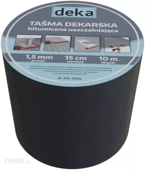 DEKA TAŚMA USZCZELNIAJĄCA DEKARSKA ALUBUTYL 15CM*10MB CEGLASTY DEKA TAŚMA USZCZELNIAJĄCA DEKARSKA ALUBUTYL 15CM*10MB CEGLASTY