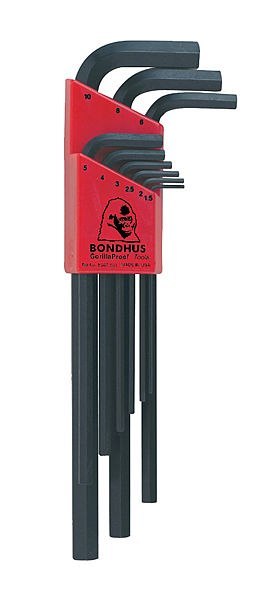 BONDHUS ZESTAW IMBUSÓW DŁUGICH 1.5-10MM, 9 SZT. BONDHUS ZESTAW IMBUSÓW DŁUGICH 1.5-10MM, 9 SZT.