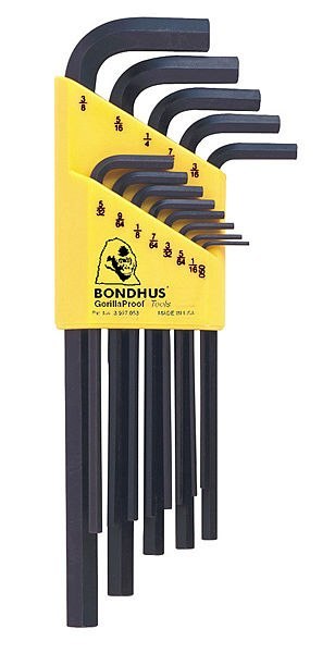 BONDHUS ZESTAW IMBUSÓW DŁUGICH CALOWYCH 12 SZT. BONDHUS ZESTAW IMBUSÓW DŁUGICH CALOWYCH 12 SZT.