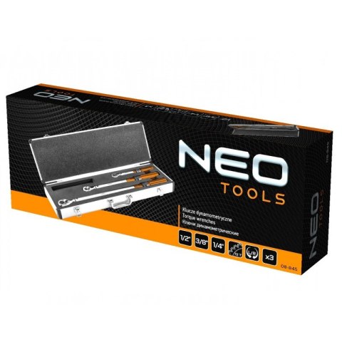 NEO ZESTAW KLUCZY DYNAMOMETRYCZNYCH DWUKIERUN.1/4'',3/8'',1/2'' NEO ZESTAW KLUCZY DYNAMOMETRYCZNYCH DWUKIERUN.1/4'',3/8'',1/2''