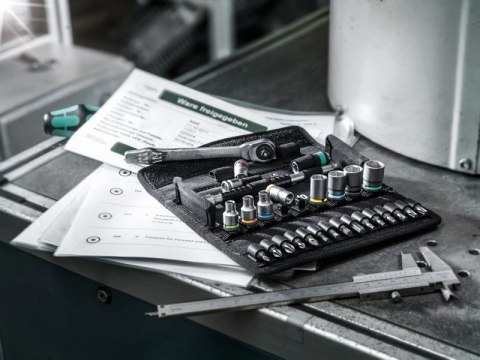 WERA ZESTAW KLUCZY NASADOWYCH 1/4'' ZYLKOP 5-13MM, 28 CZ. WERA ZESTAW KLUCZY NASADOWYCH 1/4'' ZYLKOP 5-13MM, 28 CZ.