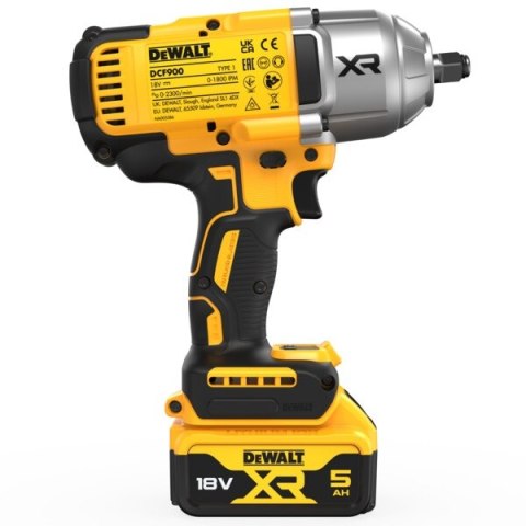 DEWALT AKUMULATOROWY KLUCZ UDAROWY 1/2'' XR 18V 2*5.0AH TSTAK 1355N DEWALT AKUMULATOROWY KLUCZ UDAROWY 1/2'' XR 18V 2*5.0AH TSTAK 1355N