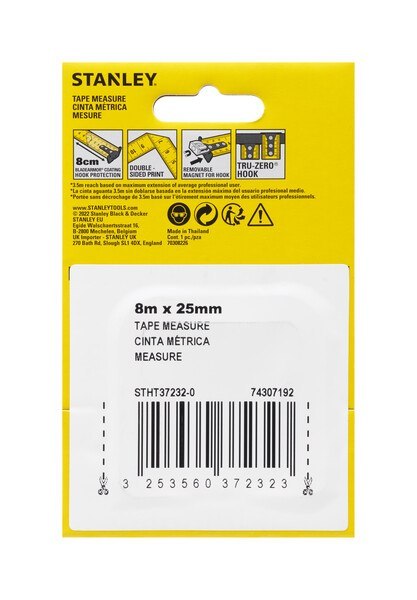 STANLEY MIARA STANLEY CONTROL LOCK 8M*25MM STANLEY MIARA STANLEY CONTROL LOCK 8M*25MM