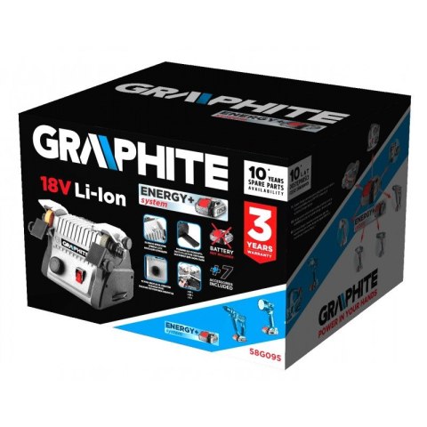 GRAPHITE MINI SZLIFIERKA STOŁOWA AKUMULATOROWA 3W1 GRAPHITE MINI SZLIFIERKA STOŁOWA AKUMULATOROWA 3W1