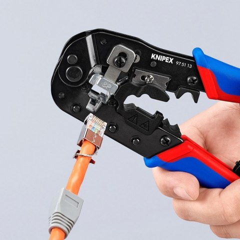 KNIPEX SZCZYPCE DO ZAGNIATANIA ZŁĄCZY TYPU WESTERN RJ45 KNIPEX SZCZYPCE DO ZAGNIATANIA ZŁĄCZY TYPU WESTERN RJ45