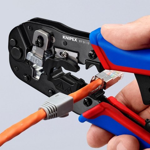KNIPEX SZCZYPCE DO ZAGNIATANIA ZŁĄCZY TYPU WESTERN RJ45 KNIPEX SZCZYPCE DO ZAGNIATANIA ZŁĄCZY TYPU WESTERN RJ45