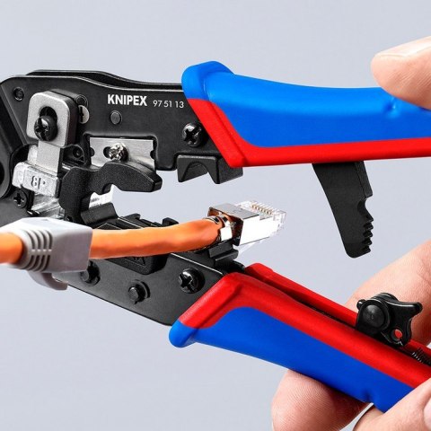 KNIPEX SZCZYPCE DO ZAGNIATANIA ZŁĄCZY TYPU WESTERN RJ45 KNIPEX SZCZYPCE DO ZAGNIATANIA ZŁĄCZY TYPU WESTERN RJ45