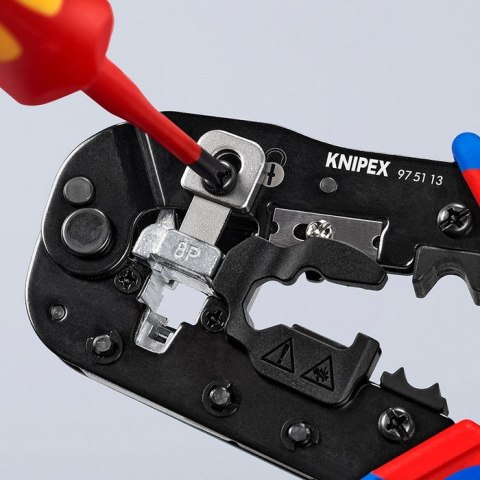 KNIPEX SZCZYPCE DO ZAGNIATANIA ZŁĄCZY TYPU WESTERN RJ45 KNIPEX SZCZYPCE DO ZAGNIATANIA ZŁĄCZY TYPU WESTERN RJ45