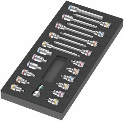 WERA WKŁADKA PIANKOWA ZYKLOP 3/8''B, SET 1, 22CZ.