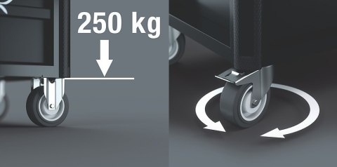 WERA WÓZEK WARSZTATOWY 1 TOOL REBEL 9700 Z WYPOSAŻENIEM, 78CZ. WERA WÓZEK WARSZTATOWY 1 TOOL REBEL 9700 Z WYPOSAŻENIEM, 78CZ.