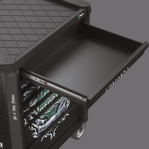 WERA WÓZEK WARSZTATOWY 1 TOOL REBEL 9700 Z WYPOSAŻENIEM, 78CZ. WERA WÓZEK WARSZTATOWY 1 TOOL REBEL 9700 Z WYPOSAŻENIEM, 78CZ.