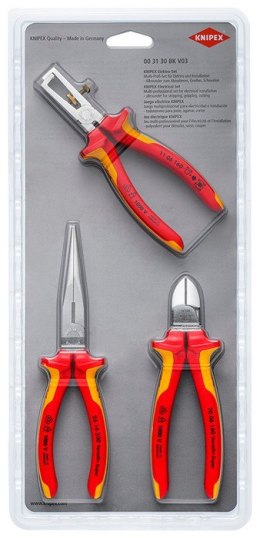 KNIPEX ZESTAW NARZĘDZI DO PRAC ELEKTROINSTALACYJNYCH 3SZT.