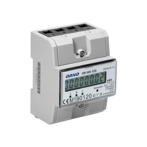 ORNO 3-FAZOWY LICZNIK ENERGII ELEKTRYCZNEJ 80A ORNO 3-FAZOWY LICZNIK ENERGII ELEKTRYCZNEJ 80A