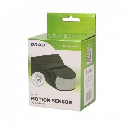 ORNO CZUJNIK RUCHU 180 ST. IP65 1200W CZARNY ORNO CZUJNIK RUCHU 180 ST. IP65 1200W CZARNY