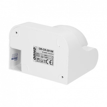 ORNO CZUJNIK RUCHU 180ST IP44 1200W BIAŁY ORNO CZUJNIK RUCHU 180ST IP44 1200W BIAŁY