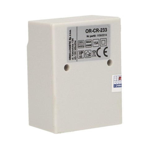 ORNO CZUJNIK ZMIERZCHOWY Z ZEWNĘTRZNĄ SONDĄ, IP65 2300W ORNO CZUJNIK ZMIERZCHOWY Z ZEWNĘTRZNĄ SONDĄ, IP65 2300W