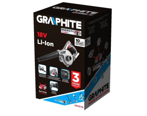 GRAPHITE DMUCHAWA AKUMULATOROWA ENERGY+ 18V BEZ AKUMULATORA GRAPHITE DMUCHAWA AKUMULATOROWA ENERGY+ 18V BEZ AKUMULATORA