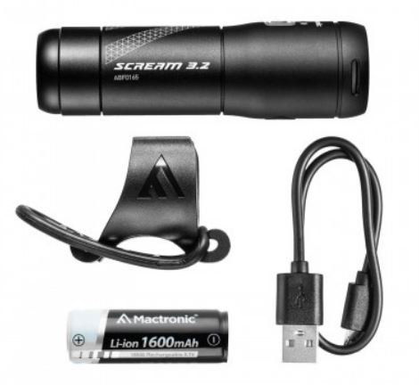 MACTRONIC LAMPA ROWEROWA PRZEDNIA SCREAM 3.2 600LM ŁADOWALNA MACTRONIC LAMPA ROWEROWA PRZEDNIA SCREAM 3.2 600LM ŁADOWALNA