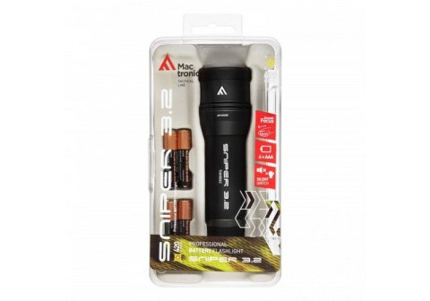 MACTRONIC LATARKA RĘCZNA SNIPER 3.2, 420ML 4*AAA MACTRONIC LATARKA RĘCZNA SNIPER 3.2, 420ML 4*AAA